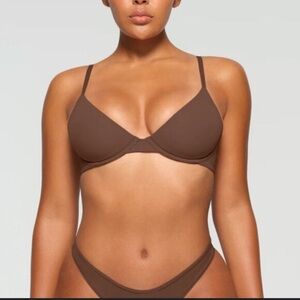 SKIMS Brown Underwire Bra 32DDD